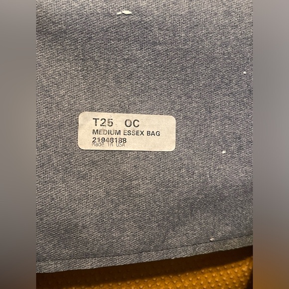 *RARE* Vintage Dooney & Bourke Essex Navy Blue & Yellow Polka Dot Crossbody Bag - Picture 12 of 17